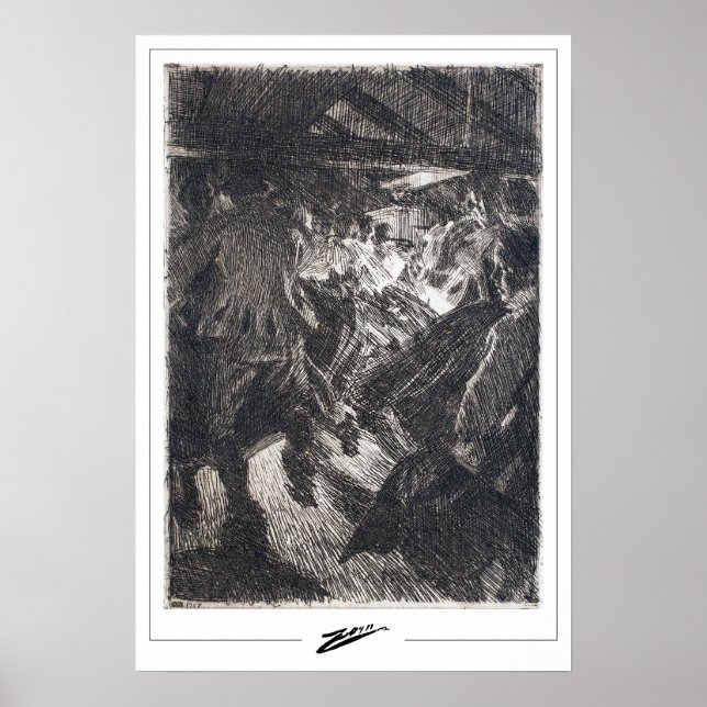 Anders Zorn Zedign Affiche d'art #371 (Devant)