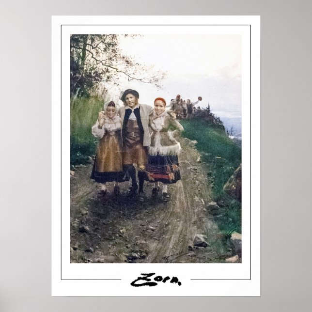 Anders Zorn Zedign Affiche d'art #93 (Devant)