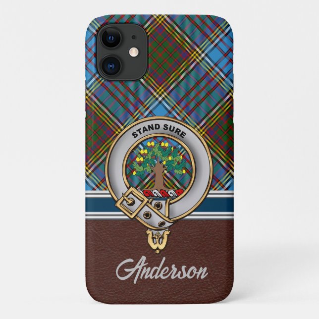 Anderson Clan Badge & Tartan iPhone / coque ipad (Dos)