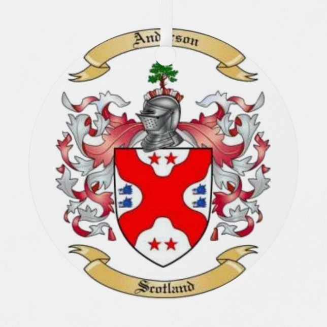 Anderson Family Crest* Ornement en céramique (Recto)