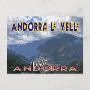 Andorra La Vella, Visite Andorre carte postale