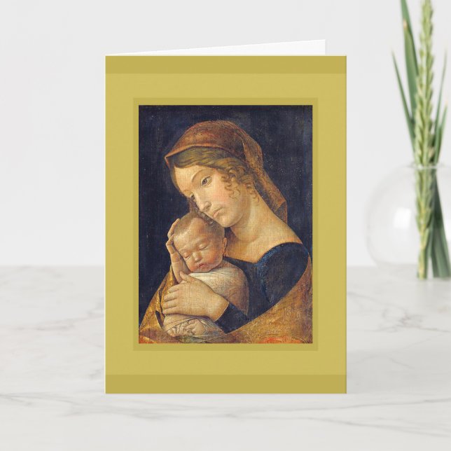 ANDREA MANTEGNA MADONNA ET CARTE DE VACANCES POUR  (Devant)