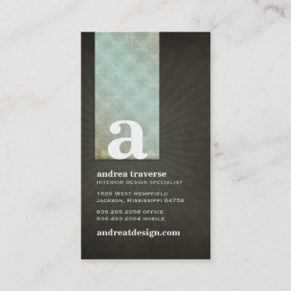 Andrea Monogram Cartes de visite