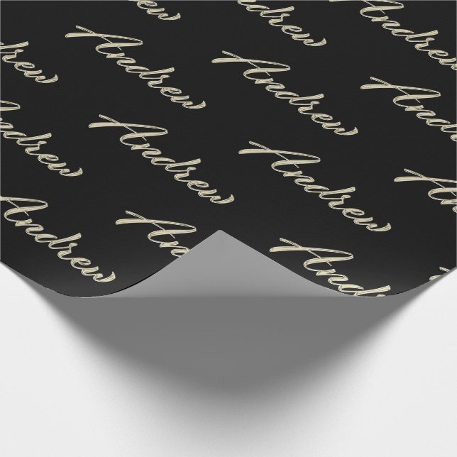 Andrew Prénom Nom du papier cadeau (Coin)