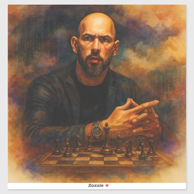 Andrew Tate Custom-Cut Vinyl Sticker (Feuille)