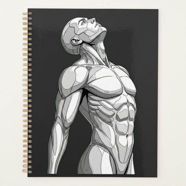 Android Anatomy: Futuristic Cyborg Daily Planner (Devant)