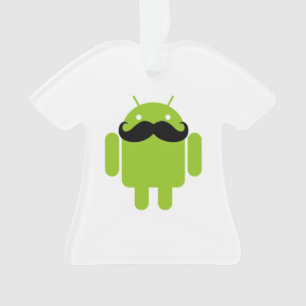 Android Robot Whimsache Style Mustache