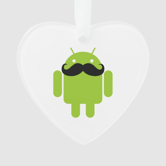 Android Robot Whimsical Mustache Style (devant)