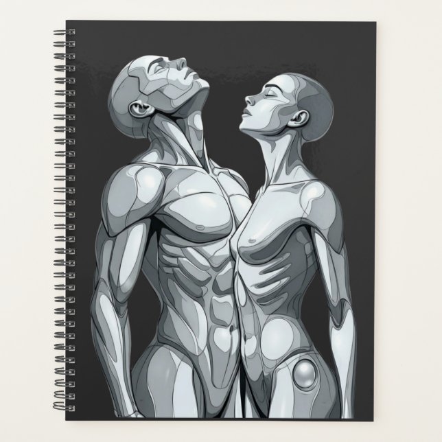 Android Union: Cyborg Couple Futuristic Planner (Devant)