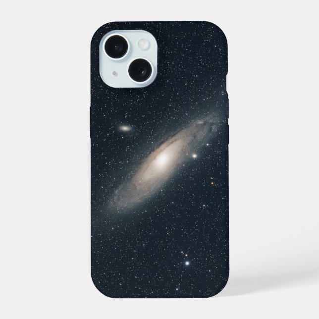 Andromeda Galaxy iPhone 15 Coque (Verso)