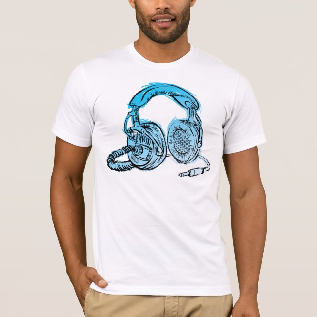 Andy Howell Headphones Sketch T-Shirt (Devant)