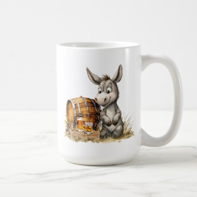 Âne avec mug Bourbon (Droite)