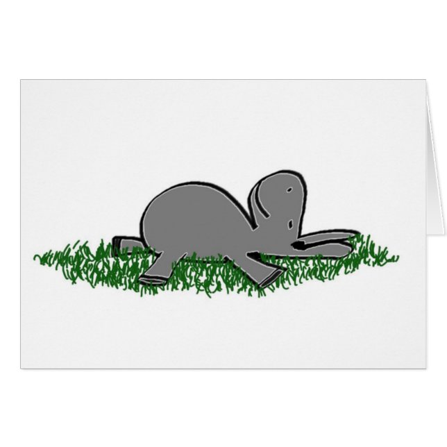 âne faisant une sieste (Devant horizontal)