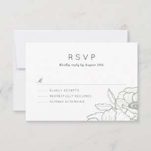 Anemone Bouquet Mariage RSVP