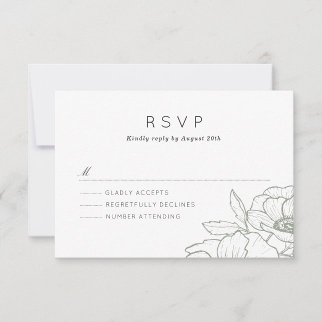 Anemone Bouquet Mariage RSVP (Devant)