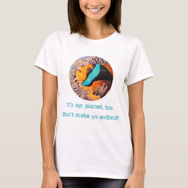 Anemone Fish "C'est aussi ma planète !" T-shirt (Devant)