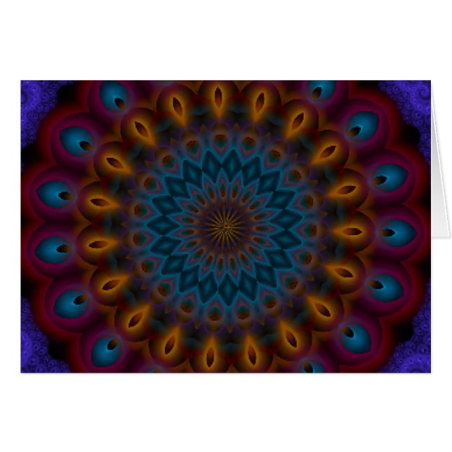 Anemone Kaleidoscope Mandala (Devant Horizontal)
