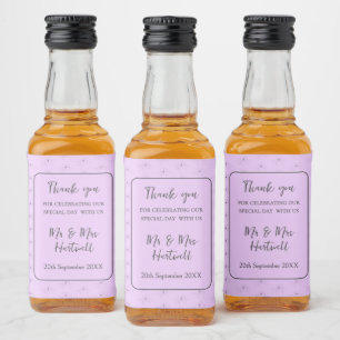 Anéone sur Lilac Mini Liquor Étiquette Bouteille~