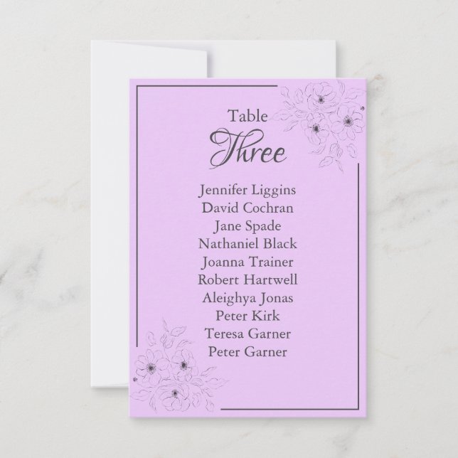 Anéone sur Pale Lilac Tableau Planner Seize Graphi (Devant)