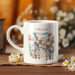 Ânes mignons Monogramme de tasse joyeuse