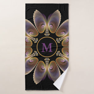 Ange Abstraite ailes Mandala Monogramme fractal
