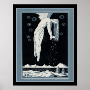 Ange Art Déco De Neige 1928