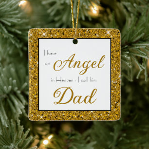 Ange au Ciel Décoration de Noël à la mémoire de Pa