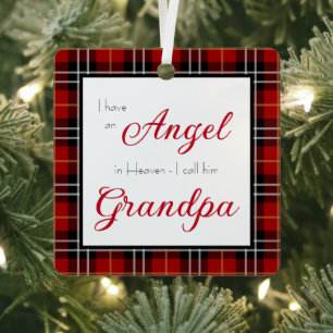 Ange au ciel Ornement de Noël mémorial avec photo 