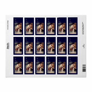 Ange avec cerf Noël Balise cadeau Stickers