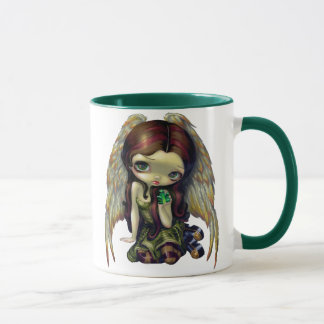 "Ange avec la tasse d'émeraudes"