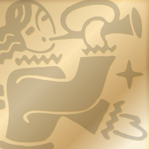 Ange avec trompette Noël plié carte de vacances