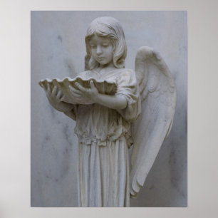 Ange Baptismal (vue latérale) 16x20 Poster