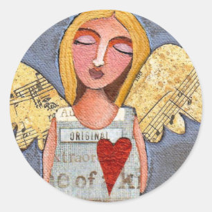 ANGE DE COURAGE - autocollants d'amour angéliques