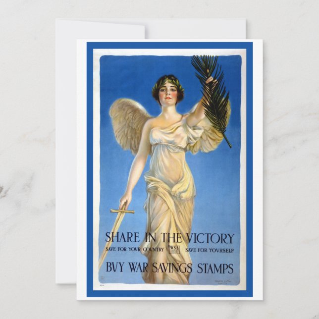 Ange de femme patriotique vintage, achetez des bon (Devant)