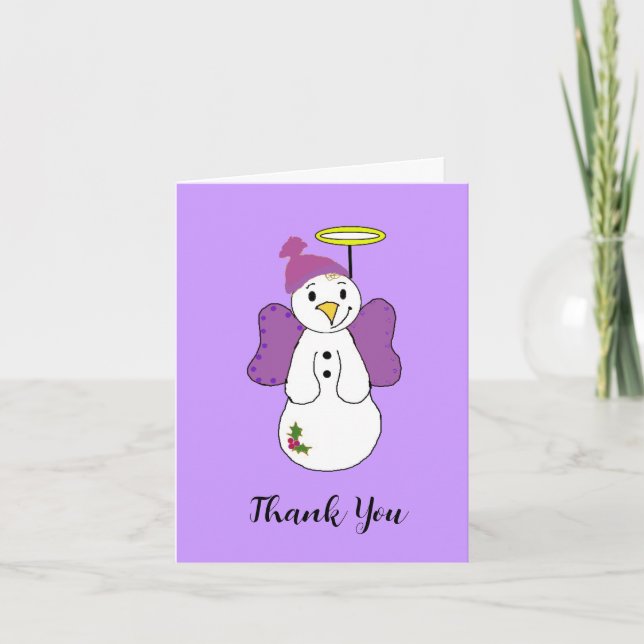 Ange de la neige Violet Merci (Devant)