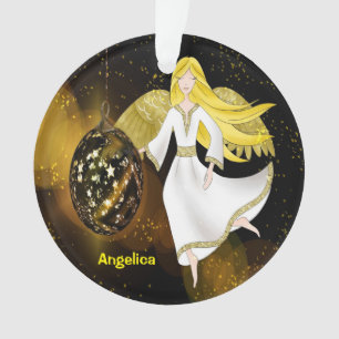 Ange de Noël avec ampoule