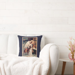 Ange de Noël avec Coussin cerf