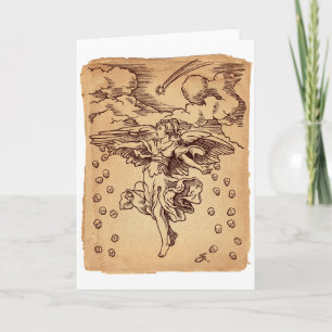 Ange de Noël de la carte de décès