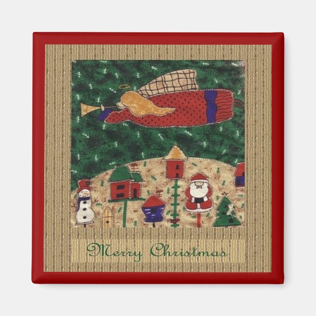 Ange de Noël Magnet (Devant)