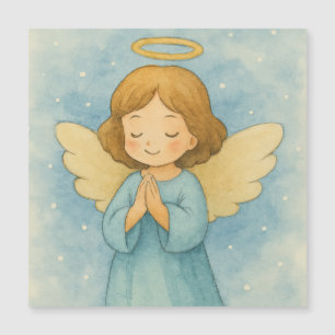 Ange de Noël paisible dans un ciel à l'aquarelle