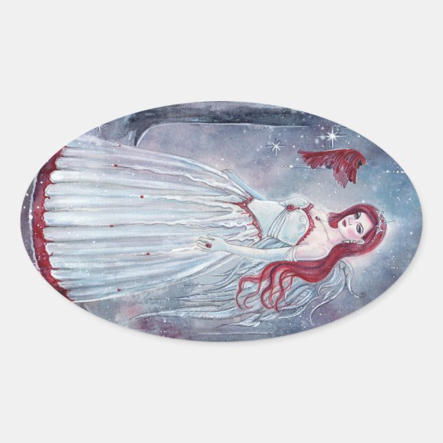 Ange de vacances avec autocollants cardinaux de Re (Devant)