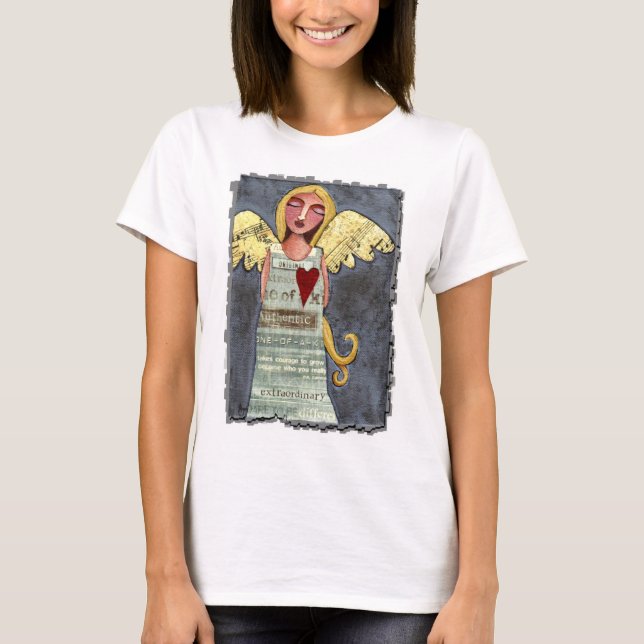 ANGE DU COURAGE - T-shirt de dames (Devant)