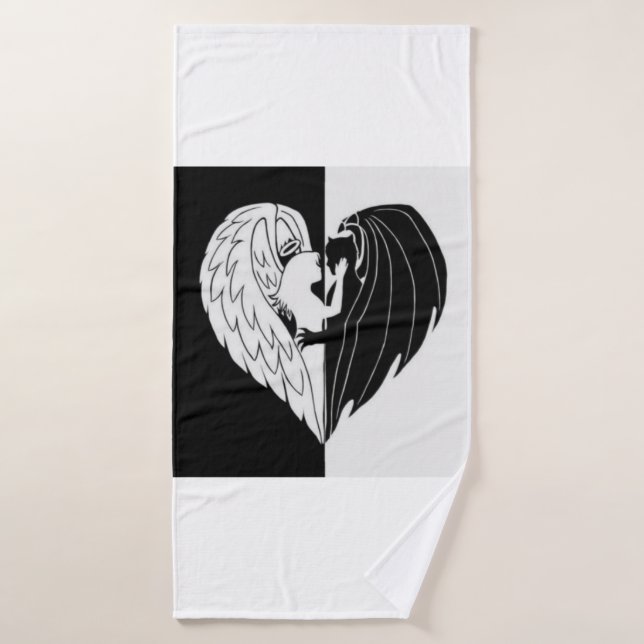 Ange et diable  (Serviette de bain)