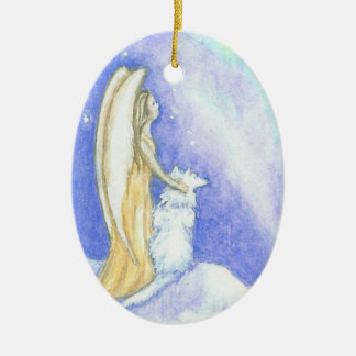 Ange et ornement de Noël de Borealis de l'aurore