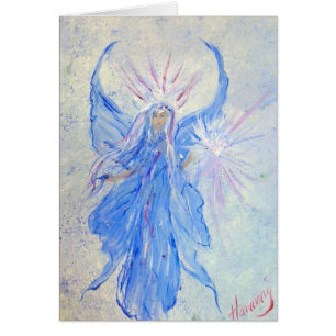 Ange féerique bleu béni de maison