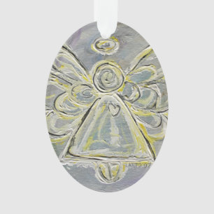 Ange Gardien Blanc Cadeau Ornement de vacances