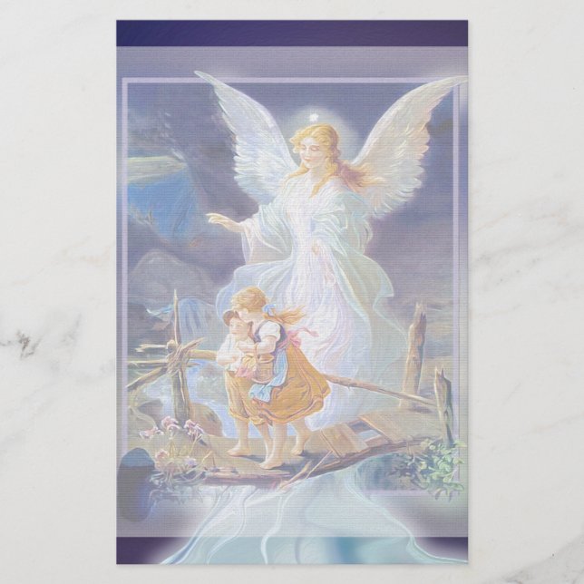 Ange gardien, enfants et pont (Devant)