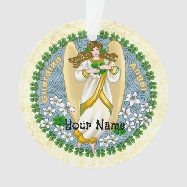 ange irlandais trèfle   (devant)