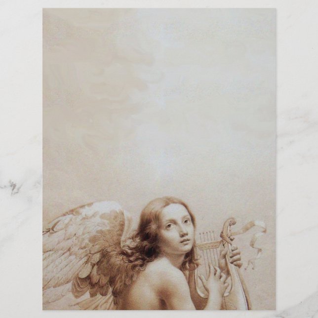 ANGE JOUER LYRA SUR LES NUAGES (Devant)