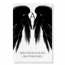 ANGE NOIR AILES Monogramme
